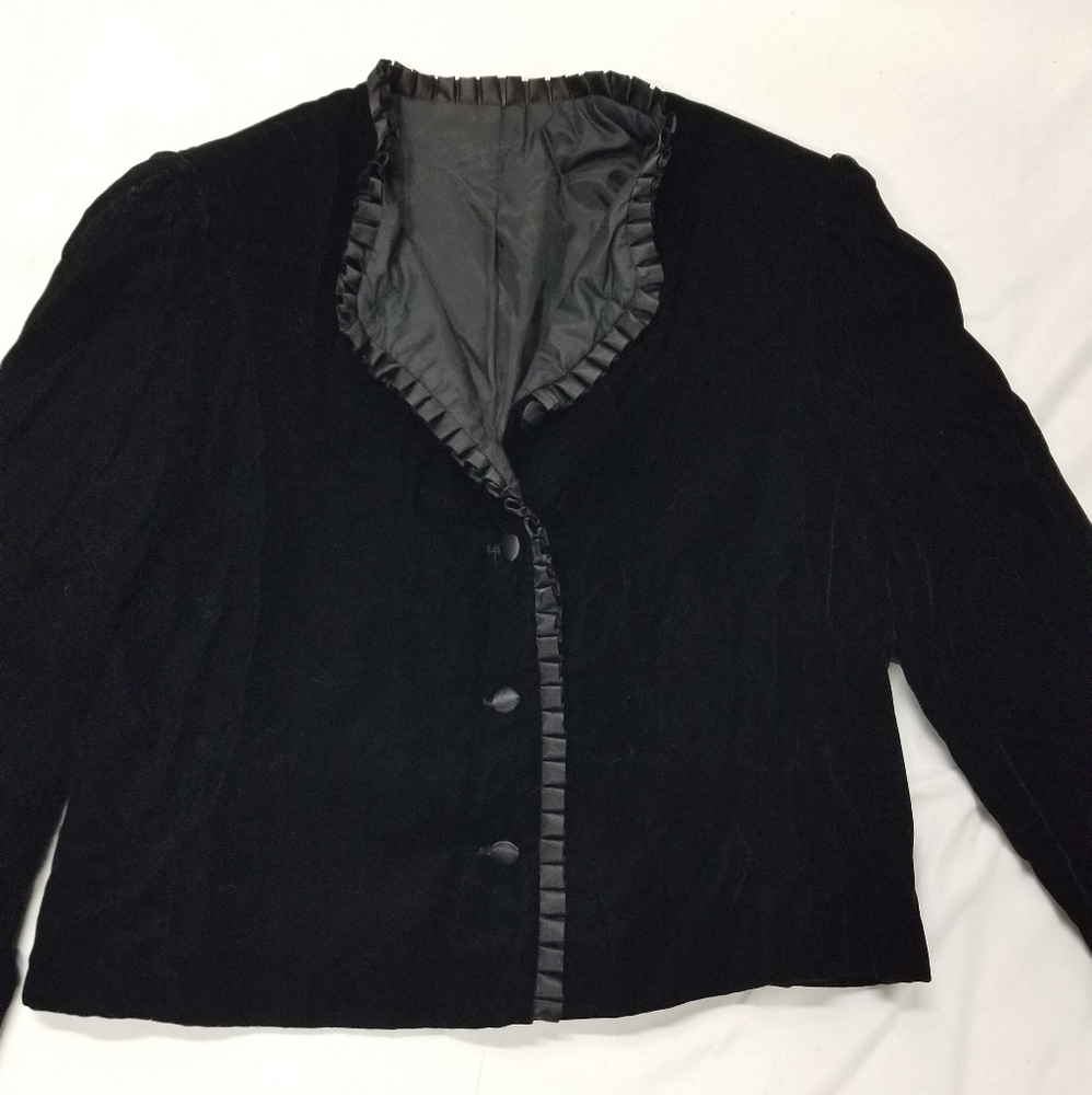 Vintage velvet jacket - Picture 11 of 13